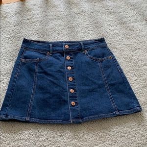 American eagle high waisted denim skirt